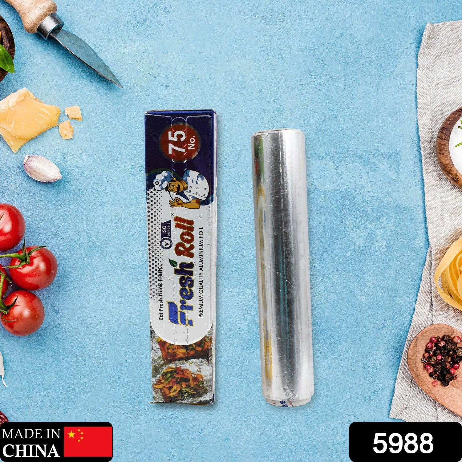 5988 Premium Quality Aluminum Foil Roll Heavy Duty Non Stick Thick Aluminum Foil Sheet Baking Grilling Tool Width 295mm (1Pc) 5988 Premium Quality Aluminum Foil Roll Heavy Duty Non Stick Thick Aluminum Foil Sheet Baking Grilling Tool Width 295mm (1Pc)